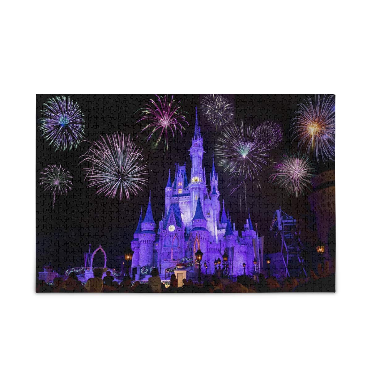 500-Piece Dream Castle with Firework Jigsaw Puzzle for Adults & Kids - DIY Gift, Family Game Night, Birthday Party Activity, Stress Relief & Home Decor