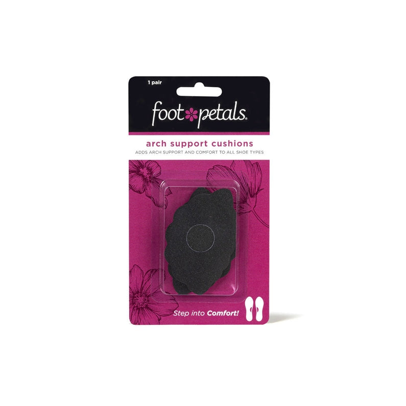 Foot Petals Arch Support Cushions - Comfortable Shoe Insoles for Plantar Fasciitis & Flat Feet - Perfect for Running, Walking & Work Shoes