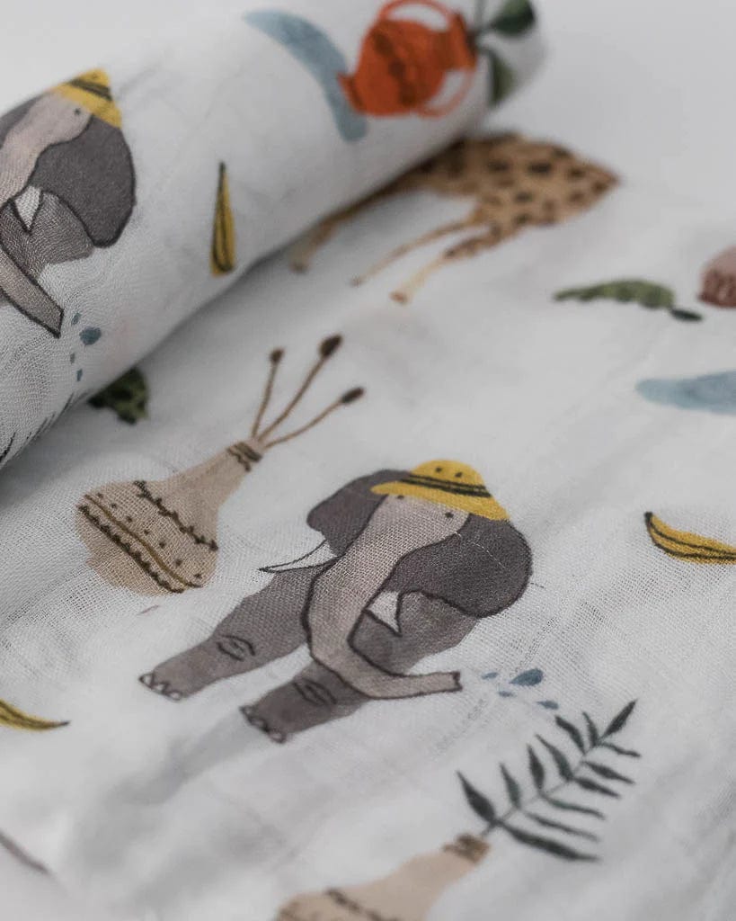 Little Unicorn Deluxe Muslin Swaddle Blanket - Soft Baby Swaddles for Newborns & Infants - Perfect for Sleeping, Swaddling & Nursing - 100% Cotton Breathable Receiving Blanket