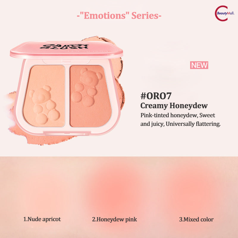 FOCALLURE Dual Color Cream Blush - Long Lasting & Blendable Cheek Makeup for Natural Flush - Perfect for Everyday Wear & Special Occasions
