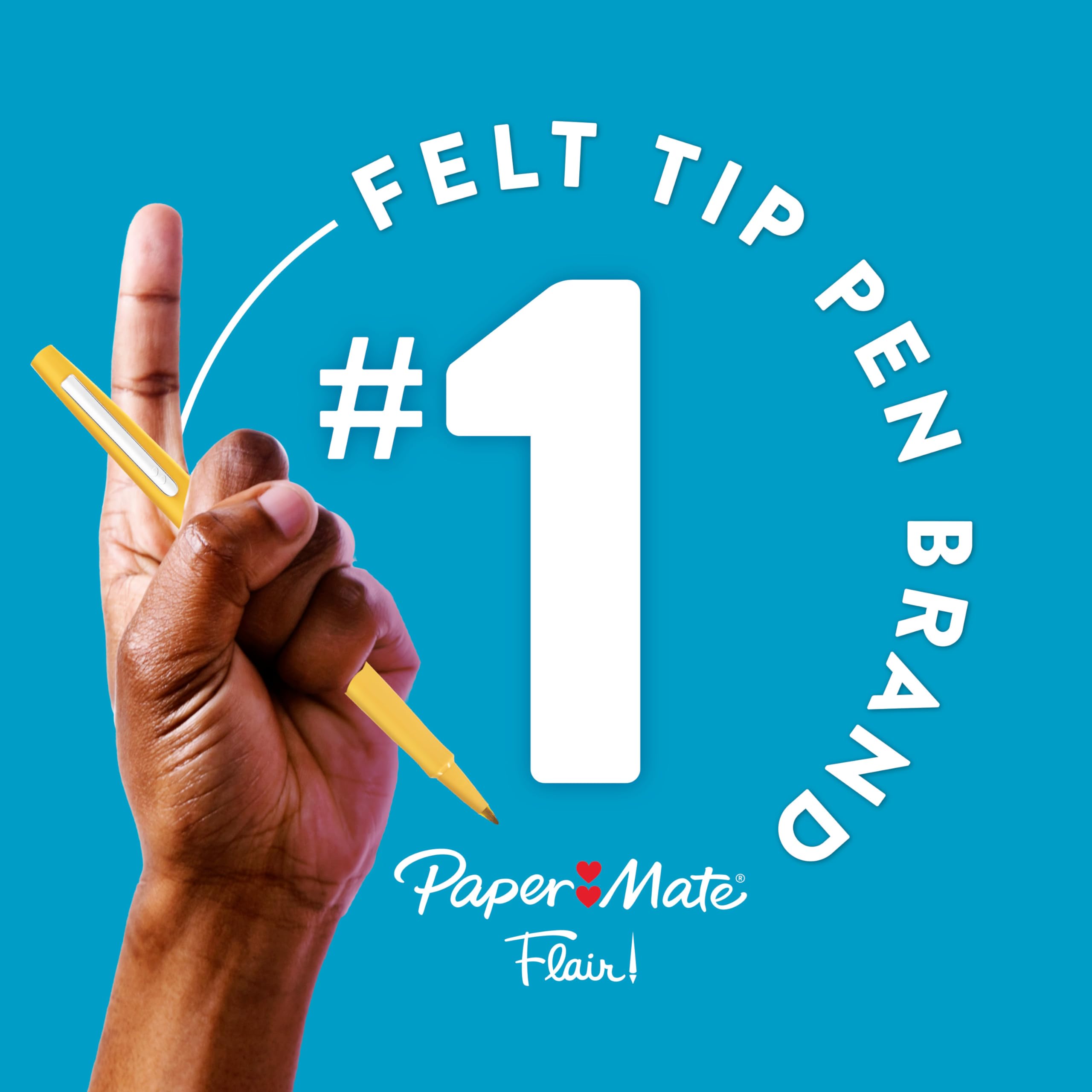 Paper Mate Flair Point-Guard Porous Point Pens - 12 Pack of Green Marker Pens (8440152) for Office, School, Note Taking & Creative Projects