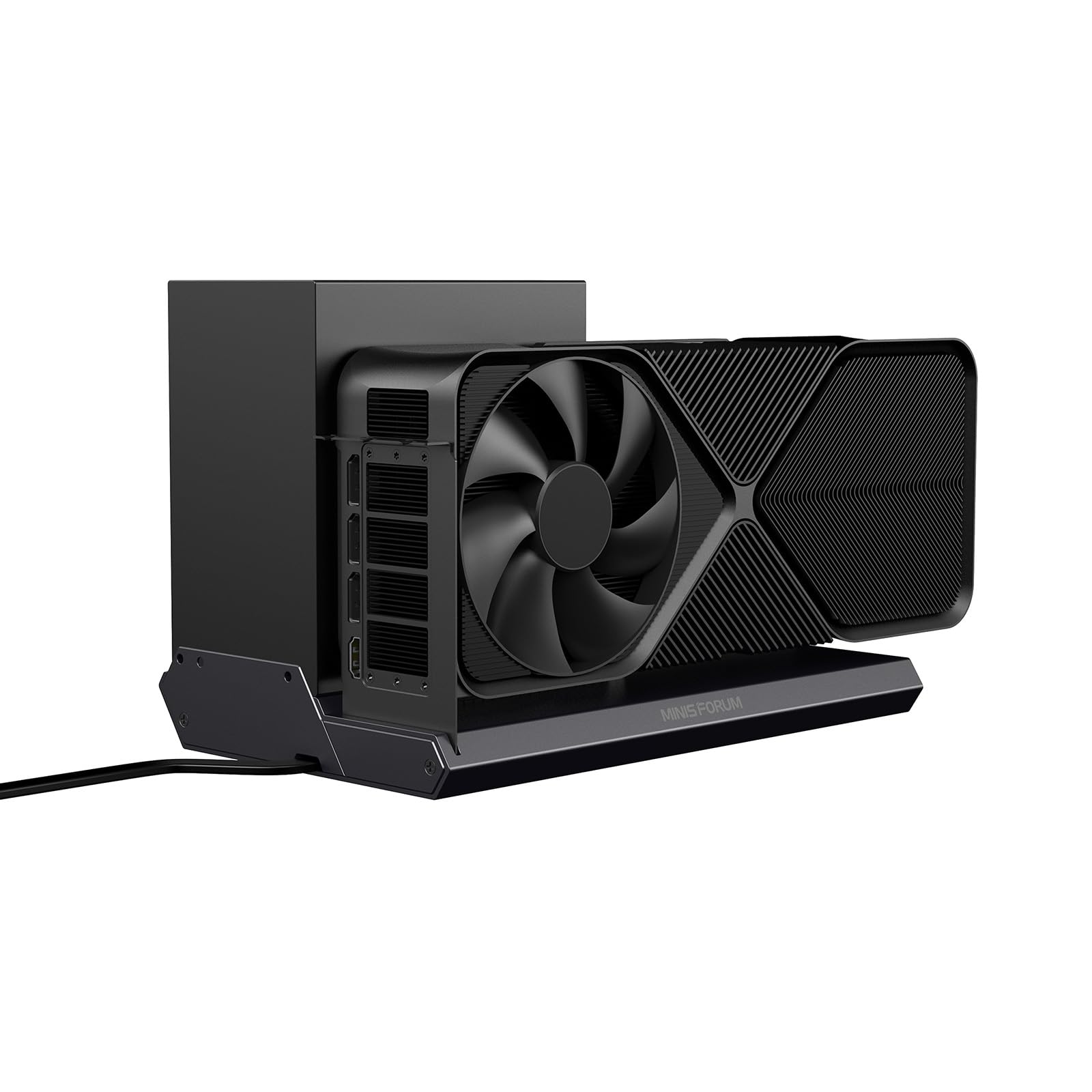 MINISFORUM DEG1 External GPU Dock Station - Mini eGPU Enclosure for RTX 4090 & AMD RX 7900 XTX, Supports ATX/SFX Power Supplies with Oculink Interface - Perfect for Gaming, Video Editing & 3D Rendering Workstations