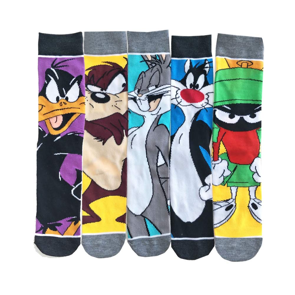 Stylish Men's Printed Cotton Dress Socks for Wedding & Groomsmen - Novelty Designer Socks Size 8-12 - Perfect for Formal Events, Office Wear & Special Occasions