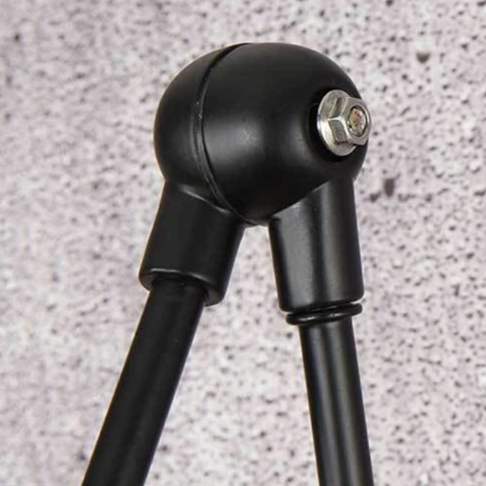 Industrial Swing Arm Wall Lamp - Adjustable Black Iron Wall Light with Glass Shade for Bedroom, Restaurant & Hallway | Vintage Retro Style, Foldable & Telescopic Design | Perfect for Reading, Dining & Ambient Lighting