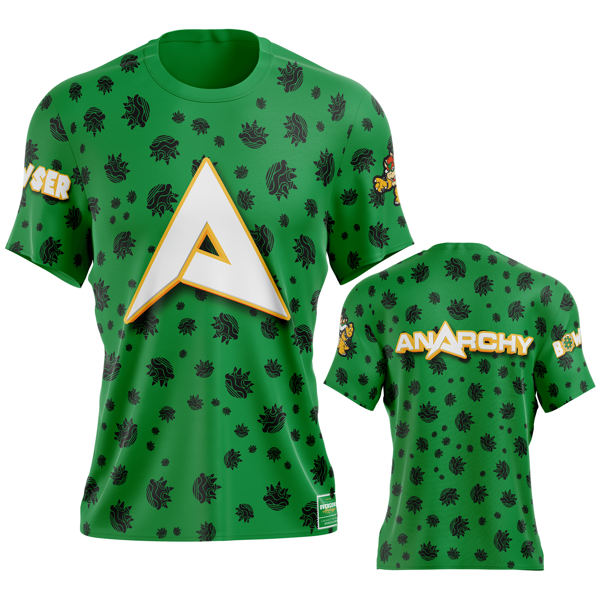 Anarchy Bat Company Short Sleeve T-Shirt - Bowser Graphic Tee for Men & Women | Casual Streetwear, Gaming & Pop Culture Apparel | Perfect for Cosplay, Conventions & Everyday Wear