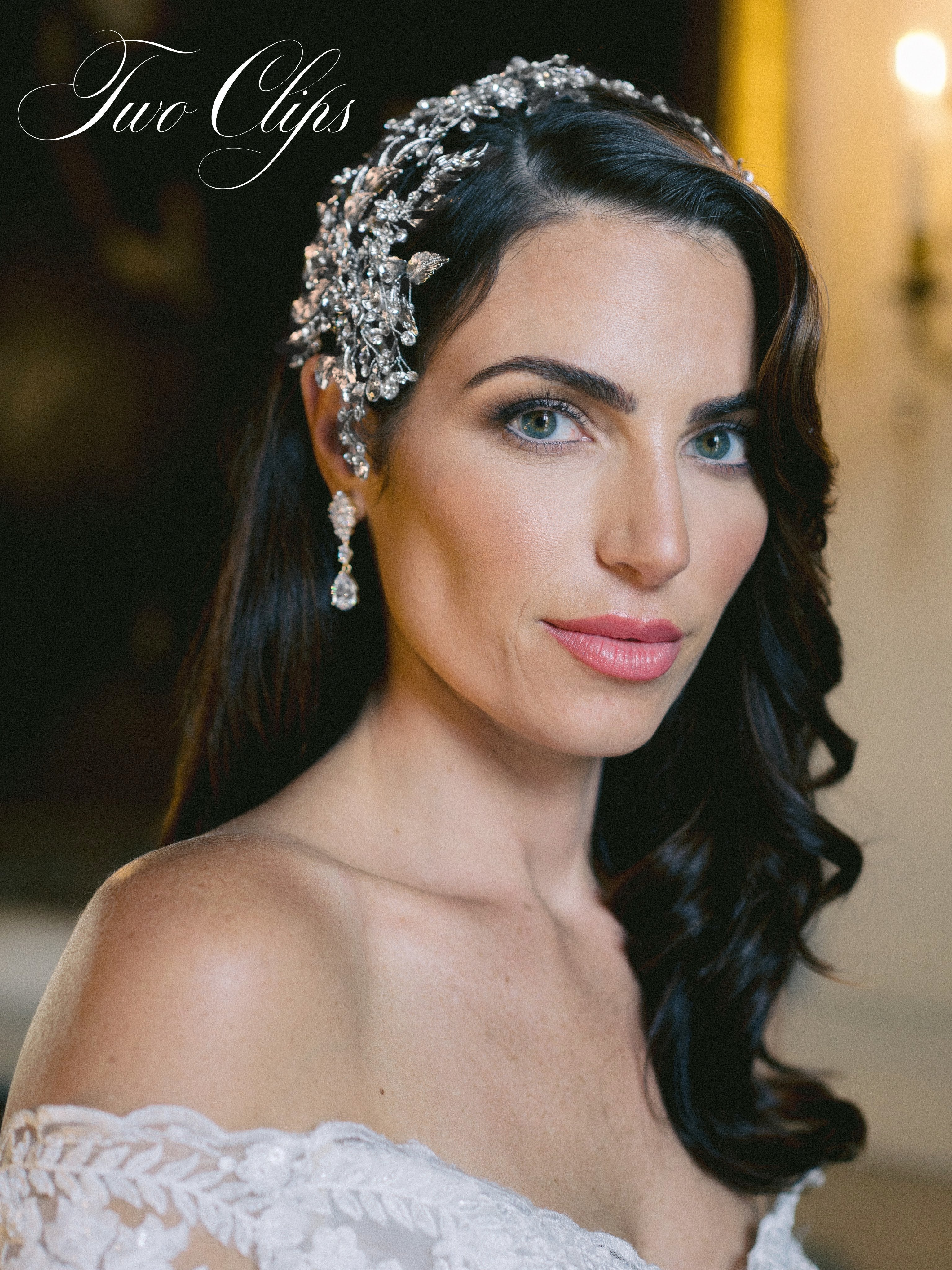 Elegant MARGOT Silver Bridal Hair Clips for Wedding Hairstyles – Perfect for Brides, Bridesmaids & Formal Events
