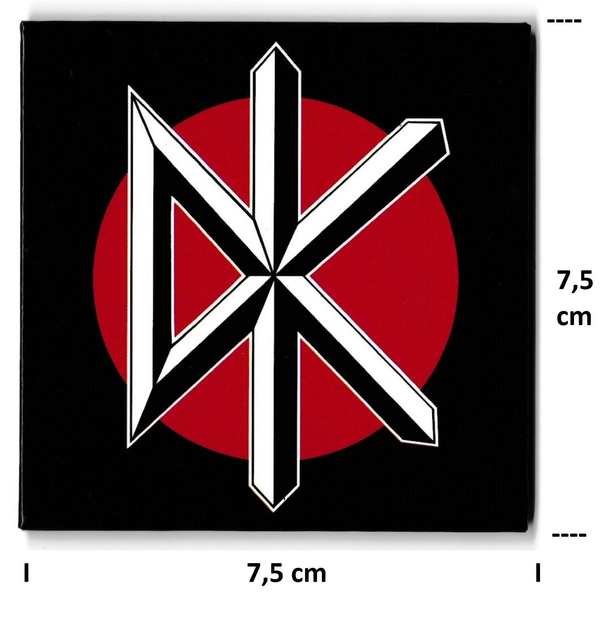 Dead Kennedys Logo 3x3 Inch Steel Fridge Magnet - Punk Rock Decor for Kitchen, Office & Dorm Room