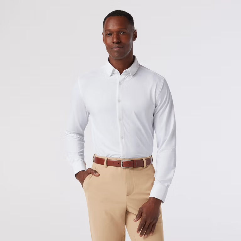Premium Halyard Long Sleeve Dress Shirt for Men - Wrinkle-Free & Comfortable Business Attire - Perfect for Office, Interviews & Formal Events