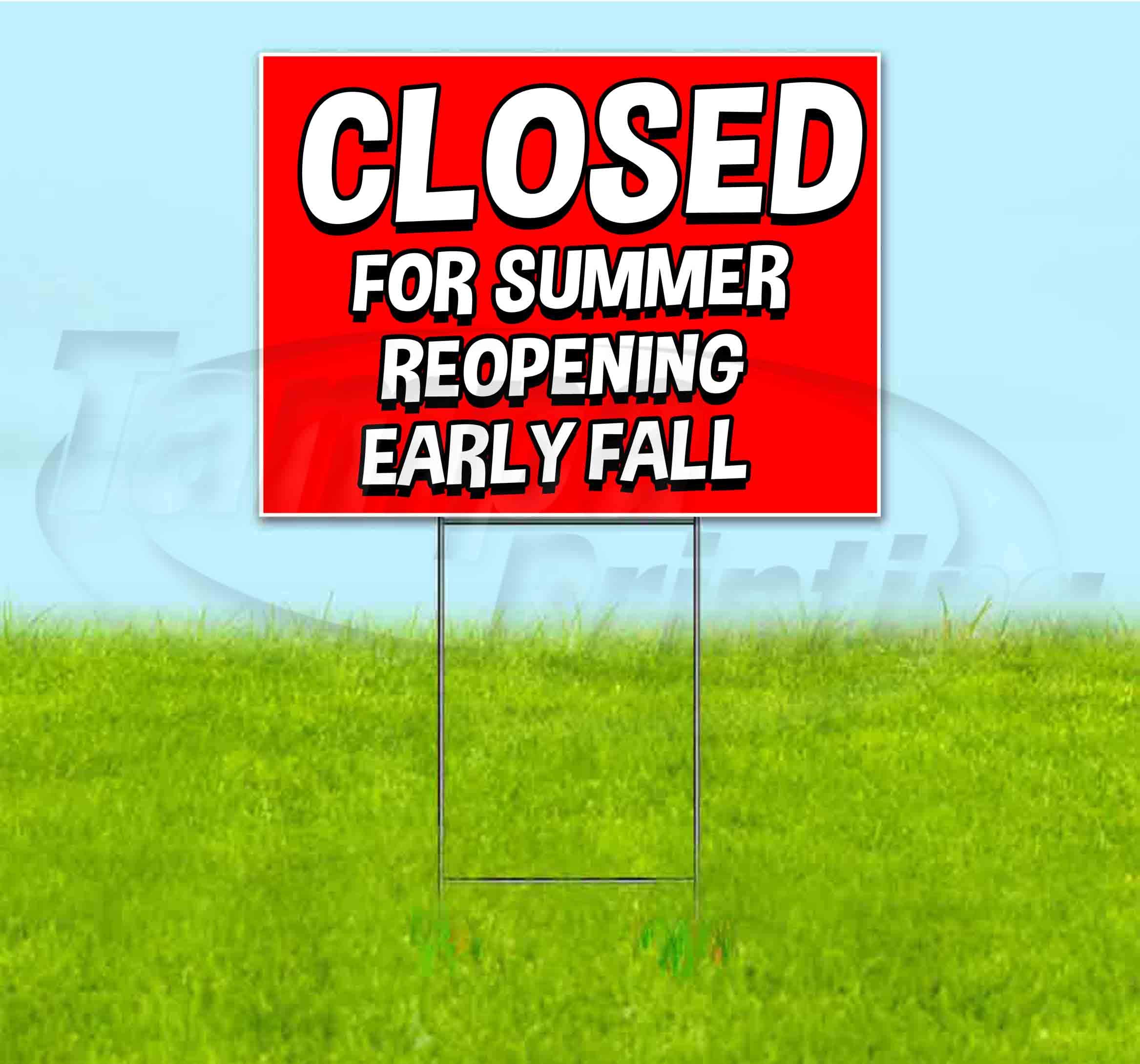 18x24 Inch Coffee Yard Sign with Metal Step Stake - Bulk Discounts & Multi-Packs Available - Perfect for Driveway Advertising, Business Promotion & Event Signage