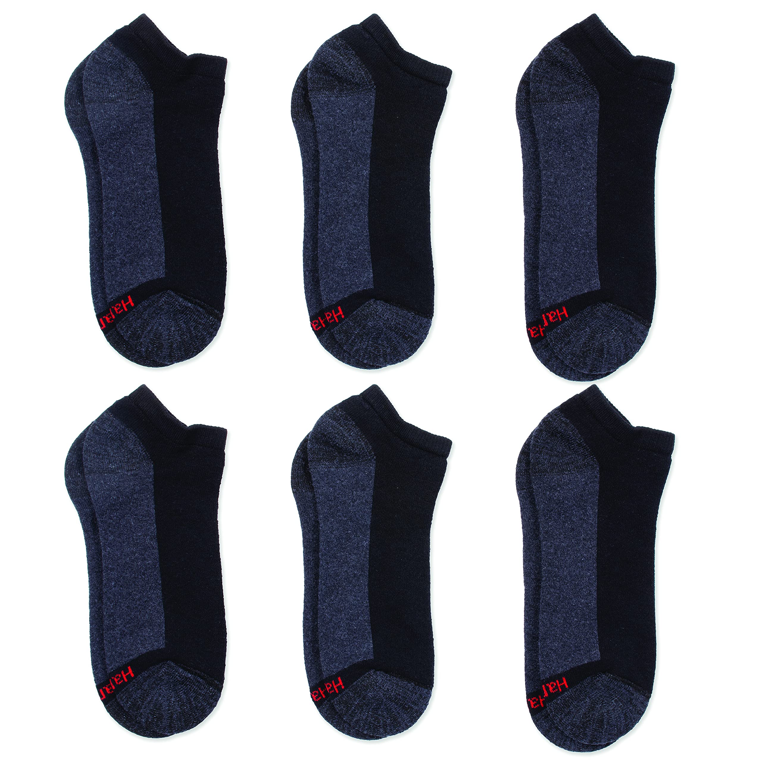 Hanes Men's Max Cushion Low Cut Athletic Socks - 6 Pack & 8 Pack - Breathable Comfort Socks for Running, Gym & Everyday Wear