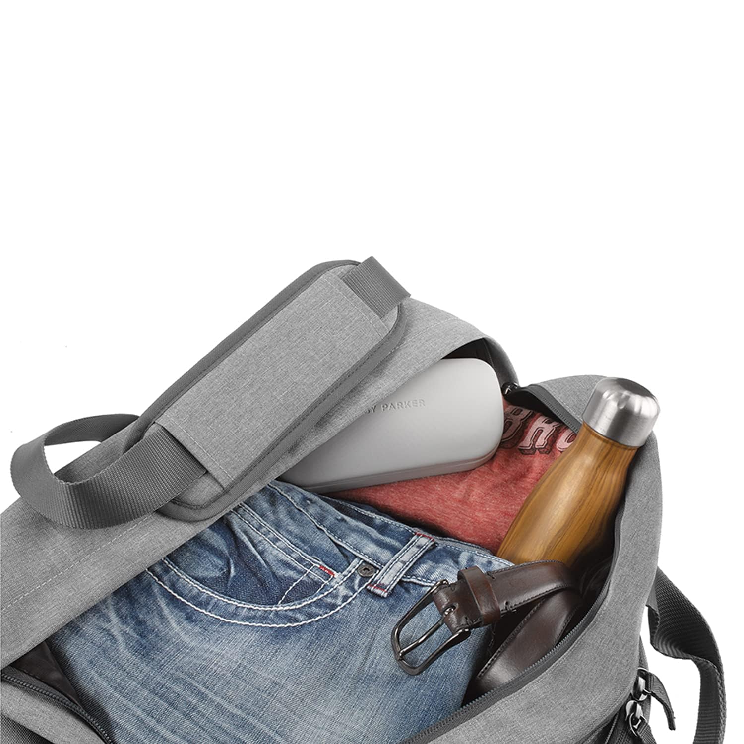 Solo New York Re:move Recycled Duffel Bag - Eco-Friendly Travel & Gym Bag, Grey, One Size - Perfect for Workouts, Travel & Daily Commute
