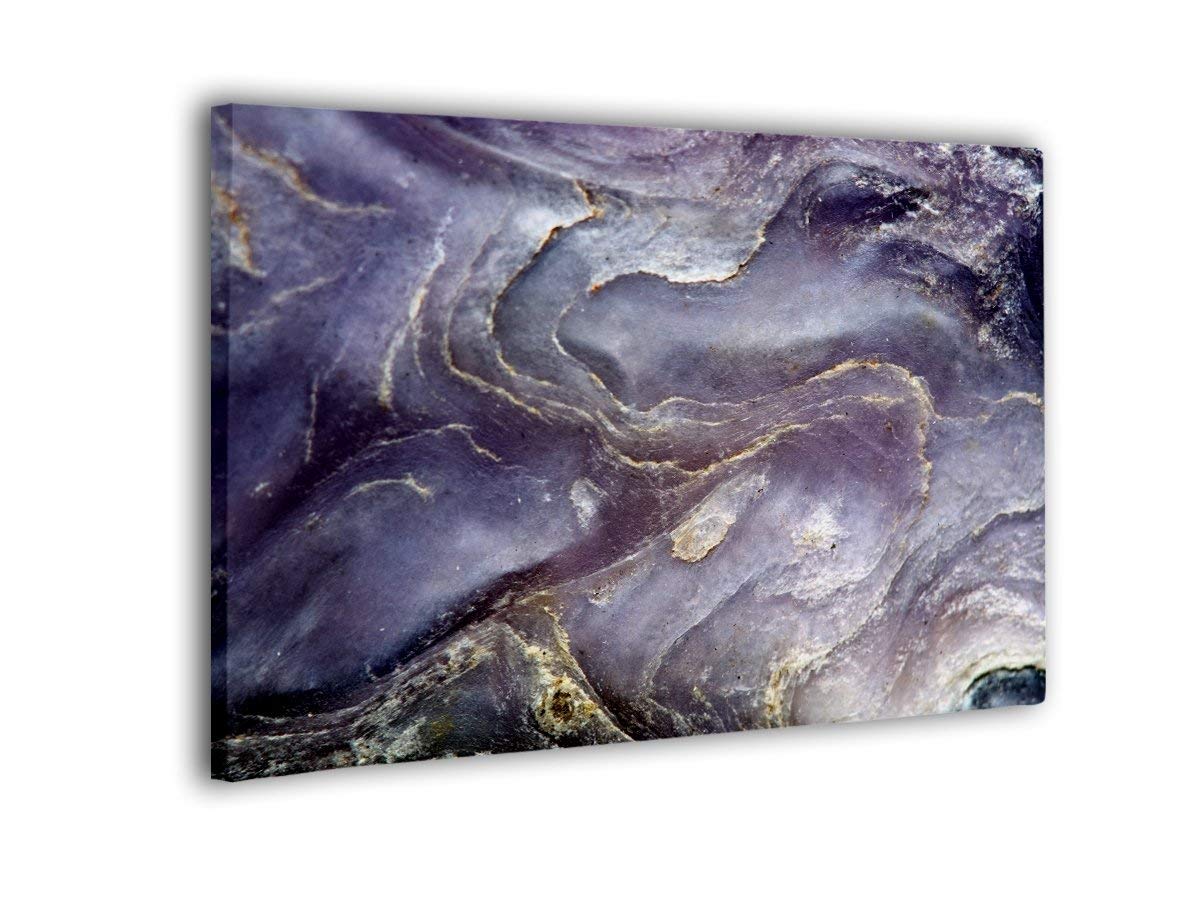 Vibrant Purple Gemstone Canvas Wall Art Print - Modern Home Decor 20x30 Inch - Perfect for Living Room, Bedroom & Office Wall Decor