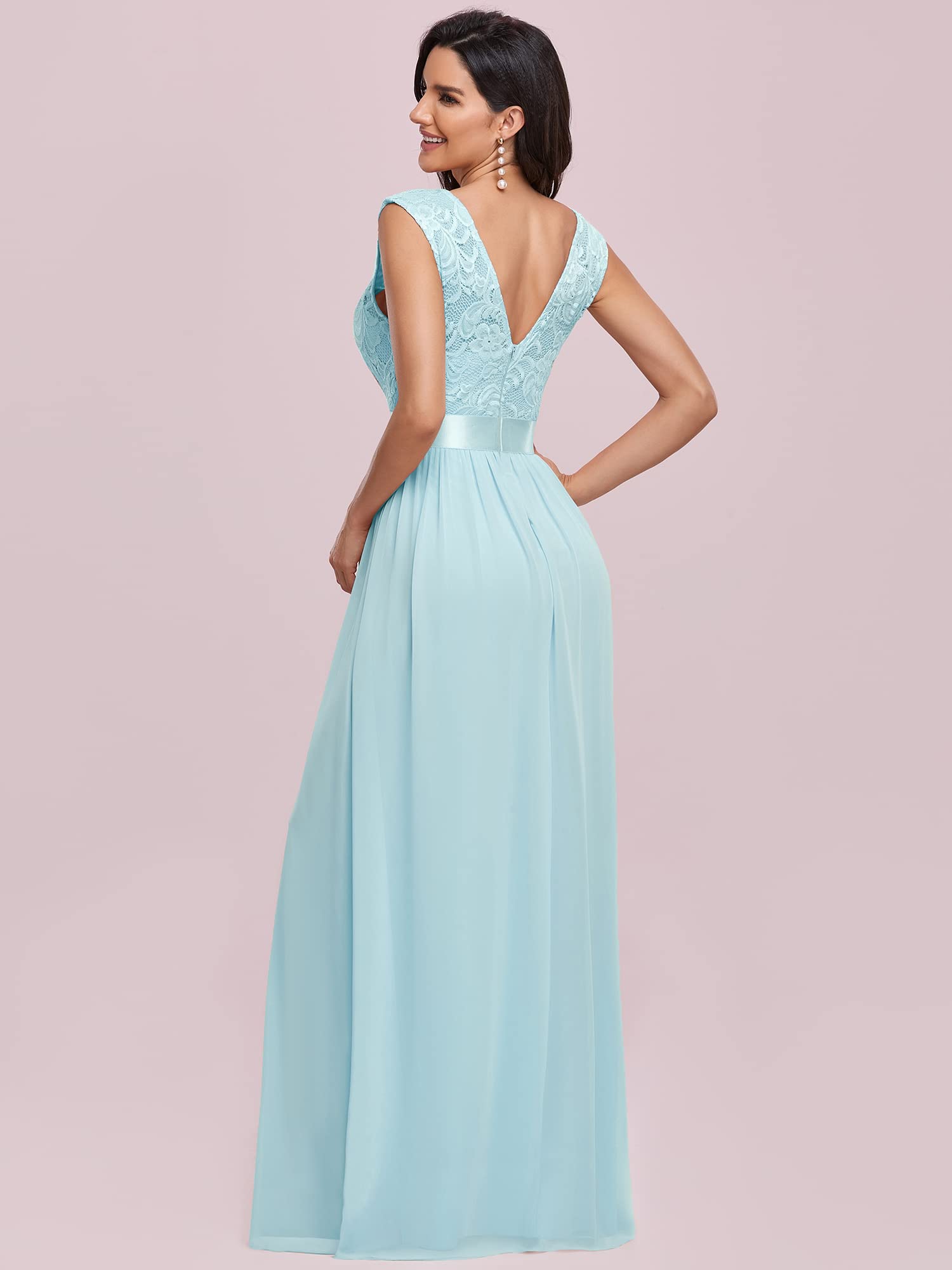 Ever-Pretty Women's Ruched Empire Waist Bridesmaid Dress 0646 - Elegant Formal Gown for Weddings, Prom, and Special Occasions