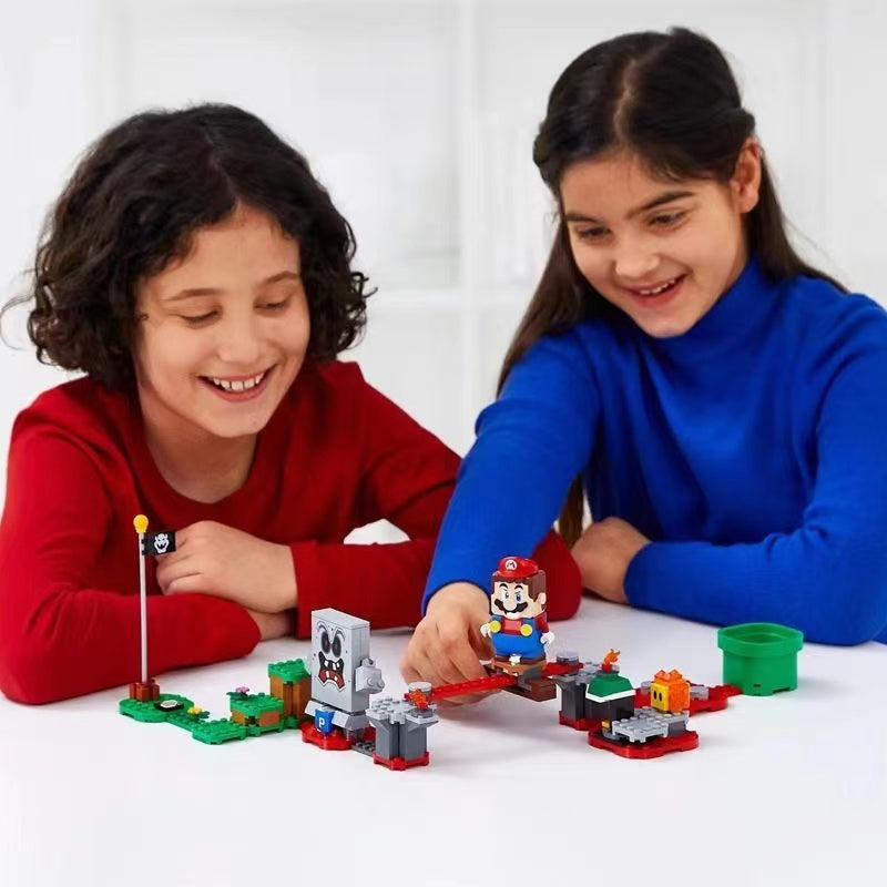 133 pcs Whomp’s Lava Trouble Expansion Set - Super Mario Board Game Accessory for Family Game Night & Kids Party Fun