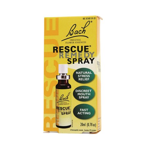Bach Rescue Remedy Natural Stress Relief Spray - Fast-Acting Flower Essence for Anxiety & Calm | Perfect for Travel, Work & Daily Stress Management