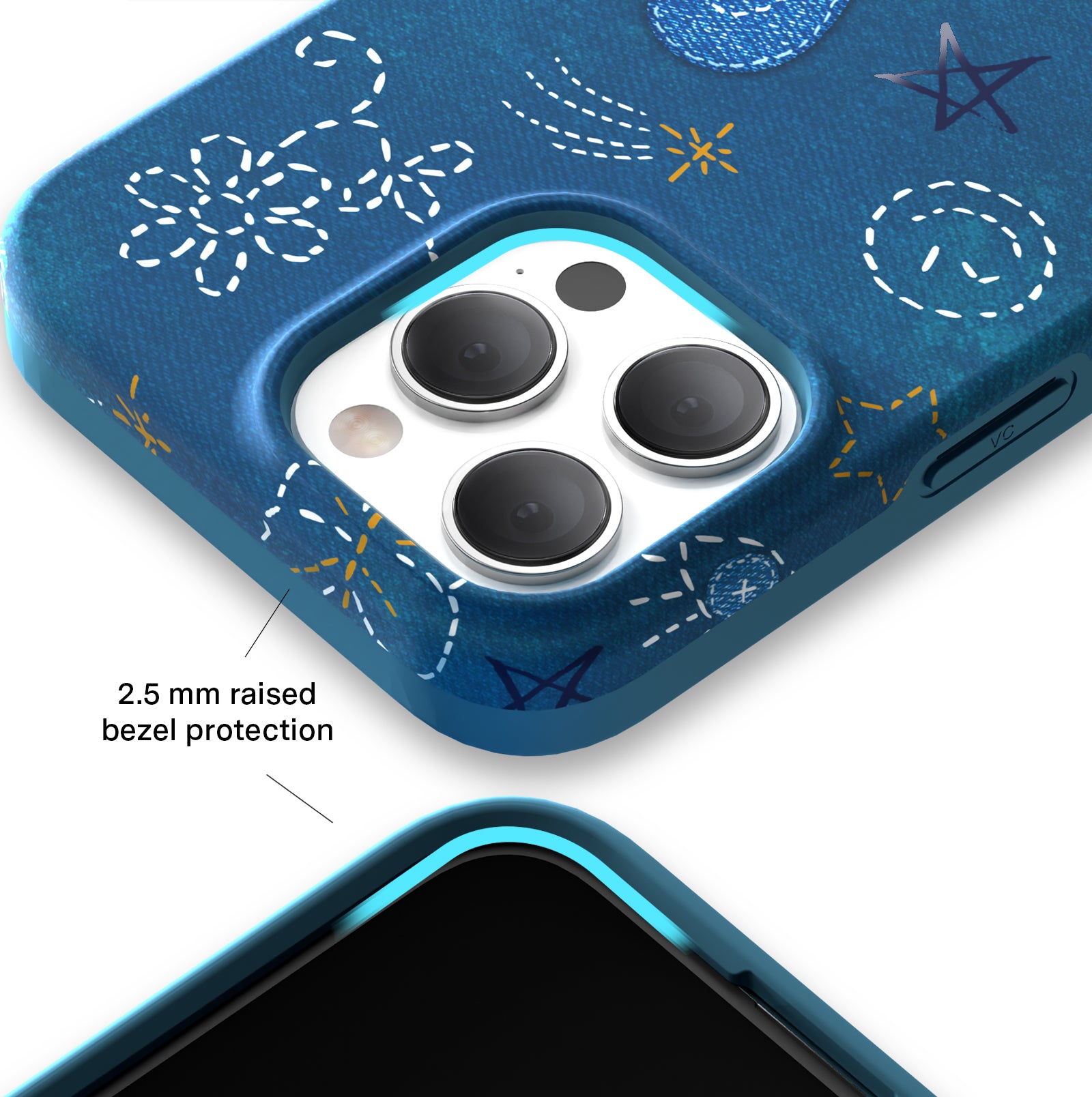 Stylish Blue Denim iPhone Case - Trendy & Protective Cover for iPhone 13/14/15 Pro Max - Perfect for Everyday Use, Travel & Fashion Accessories