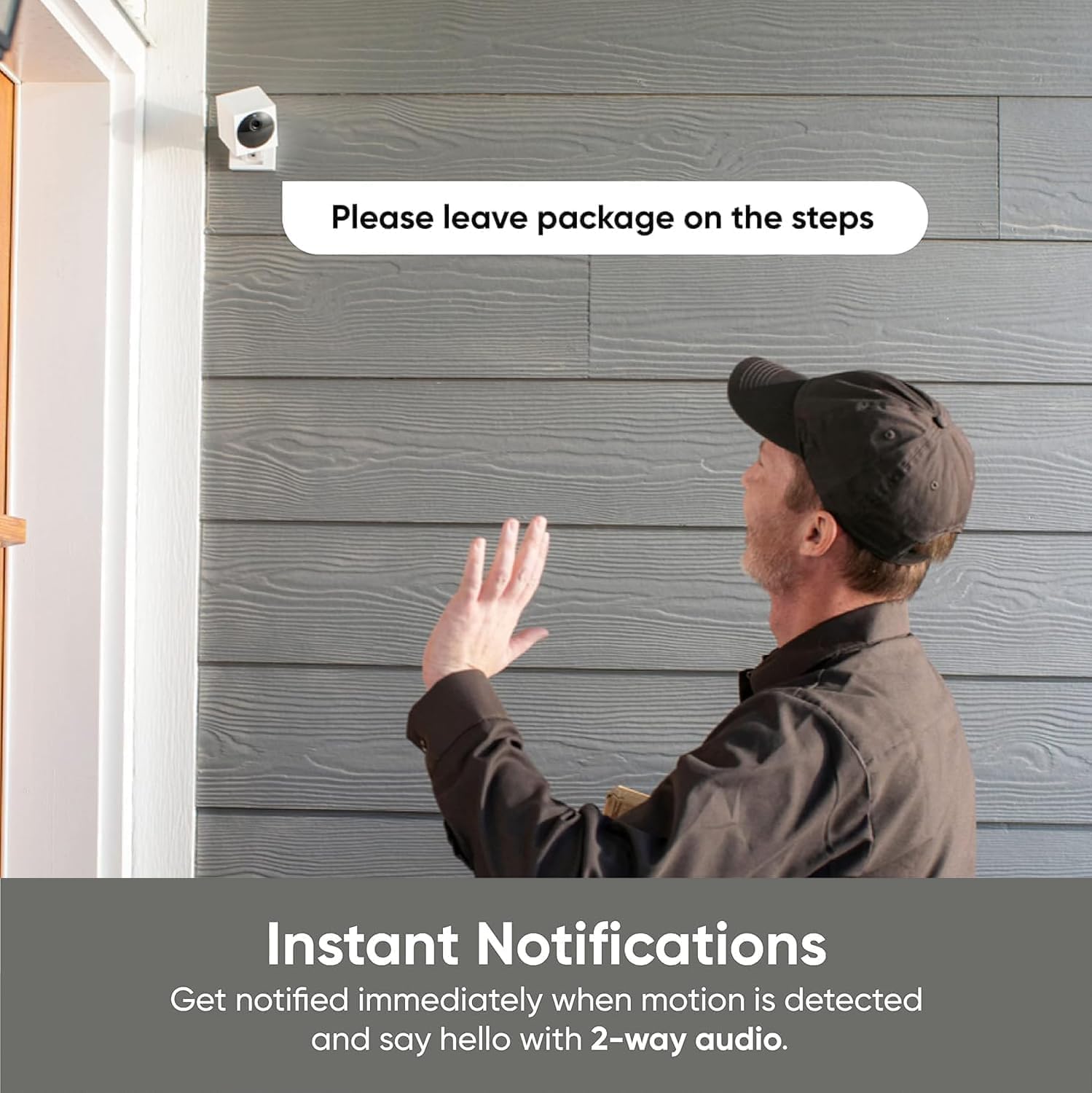 Wyze Cam Outdoor Starter Bundle v2 (1 Camera + Base Station + 128GB SD Card) - 1080p HD Wireless Security Camera, Battery-Powered, Weatherproof IP65, Color Night Vision, 2-Way Audio, Alexa & Google Assistant Compatible - Perfect for Home Security, Baby Monitoring, and Pet Watching
