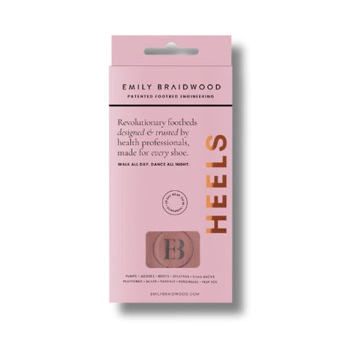Emily Braidwood Comfort Insoles for Heel Pain Relief - Cushioned Arch Support for Women's Shoes - Perfect for Work, Running & Everyday Wear