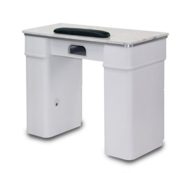 Professional Sonoma Manicure Table with Adjustable Height & Built-in Storage - Perfect for Nail Salons, Home Spa & Mobile Nail Technicians