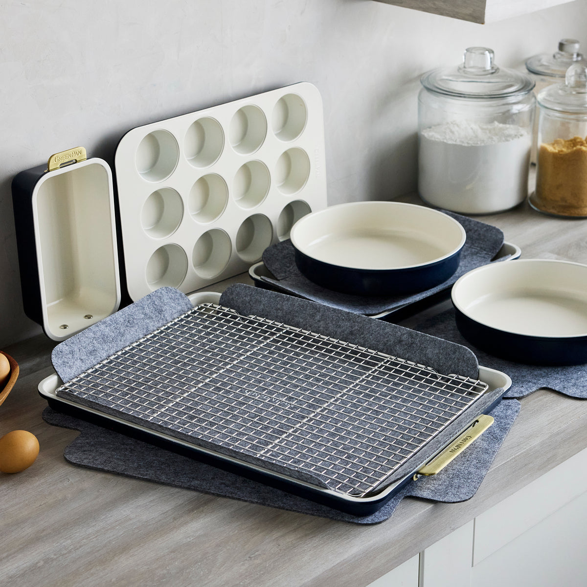 Premium Reserve Bakeware 7-Piece Set - Nonstick Oven Safe Baking Pans for Cakes, Cookies & More | Perfect for Home Bakers, Holiday Baking & Gift Giving