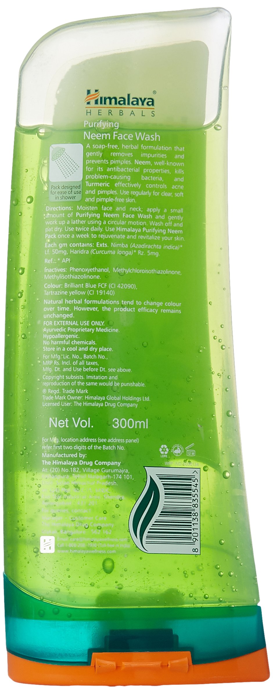 Himalaya Herbals Purifying Neem Face Wash for Acne & Oily Skin - 300ml & 400ml Options - Deep Cleansing, Oil Control & Pore Minimizing - Daily Skincare Routine for Clear, Healthy Skin
