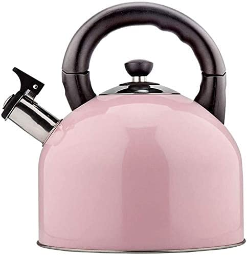Premium Stainless Steel Whistling Tea Kettle for Stove Top & Induction Cooker - Large Capacity, Gas & Electric Compatible, Fashion Pink Teapot - Perfect for Home, Office & Tea Ceremonies