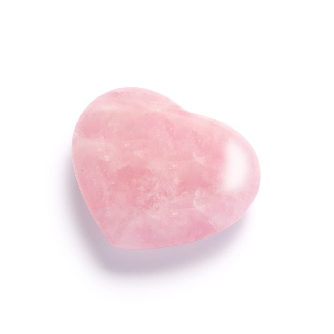 Rose Quartz Heart Stone - Natural Healing Crystal for Love, Self-Care & Positive Energy | Perfect for Meditation, Home Decor & Spiritual Gifts