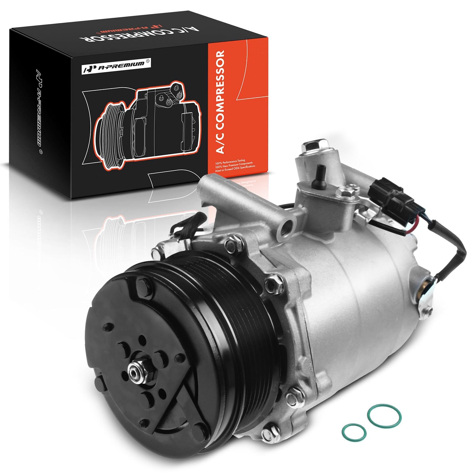 Premium AC Compressor with Clutch for 2007-2011 Honda CR-V & 2007-2012 Acura RDX - High Performance Auto Air Conditioning Replacement Part for Summer Cooling & Road Trips