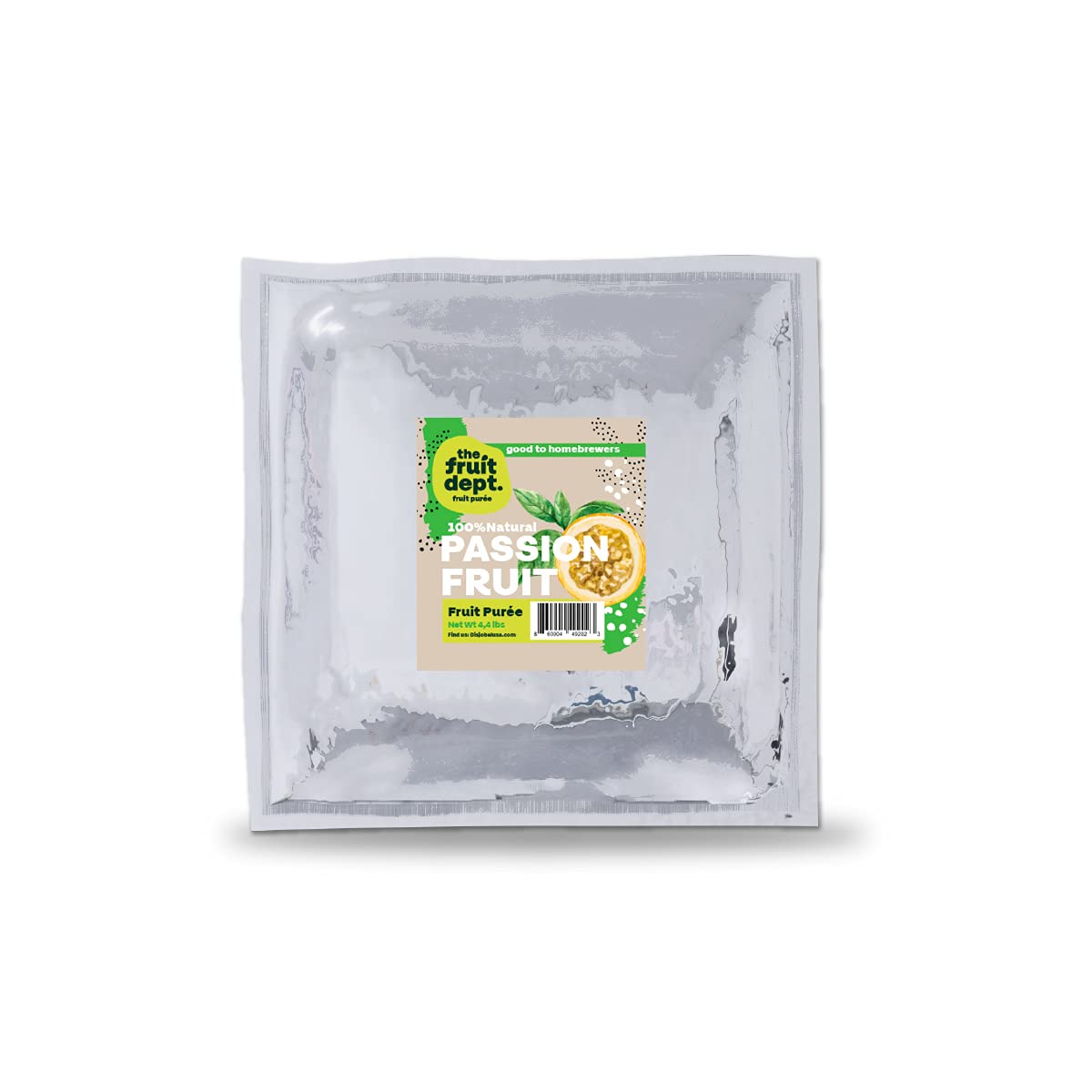 4.4 Lb Aseptic Passion Fruit Puree - Bulk Fruit Puree for Baking, Smoothies, Desserts & Commercial Use