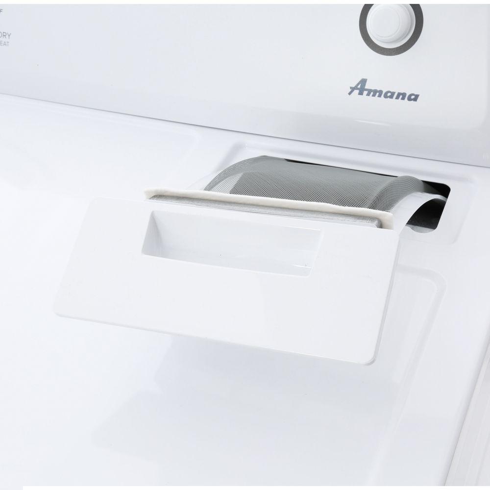 Amana 6.5 Cu.Ft. Electric Dryer YNED4655EW - Large Capacity Laundry Dryer for Home & Apartment Use