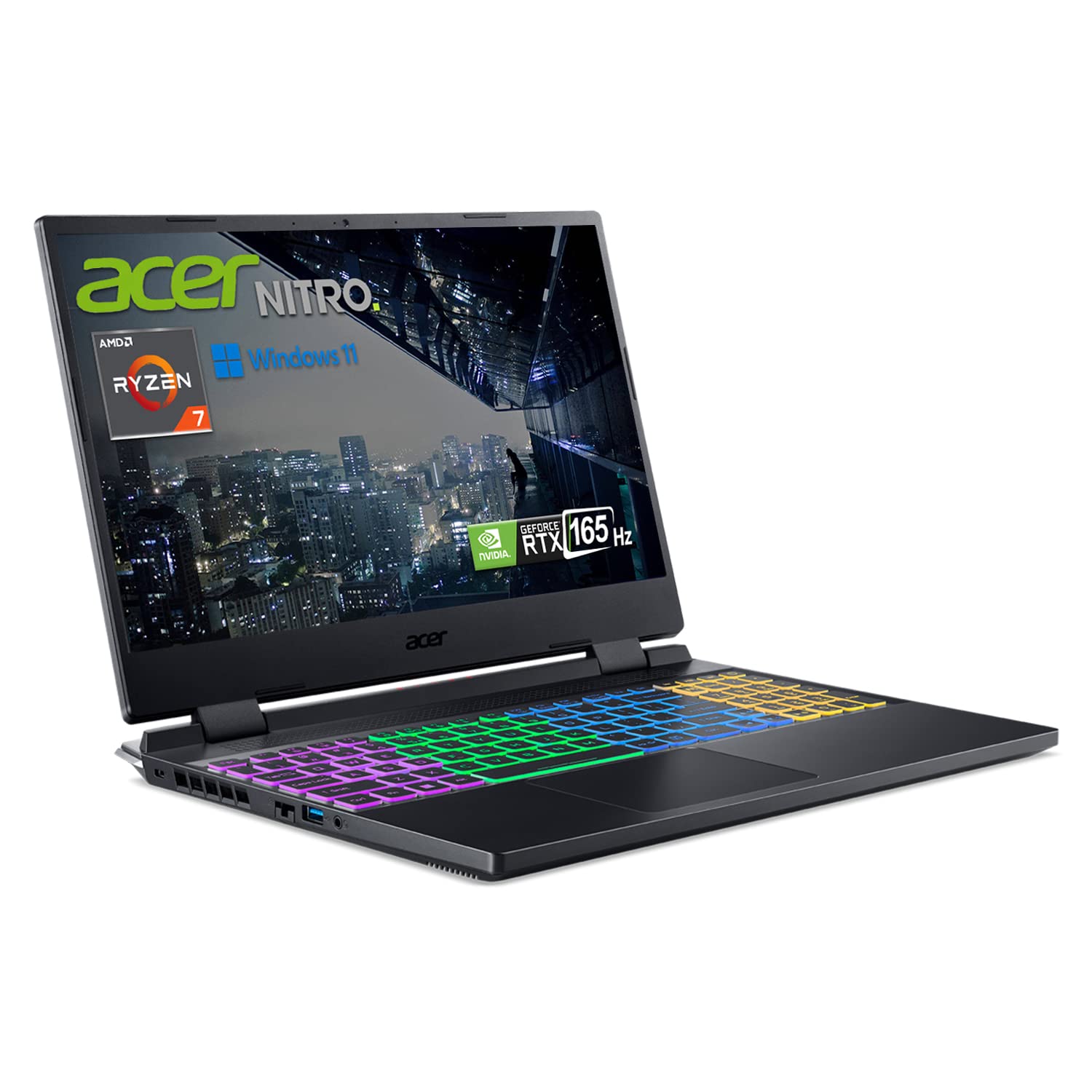 Acer Nitro 5 Gaming Laptop - Ryzen 7 6800H, RTX 3070 Ti, 15.6
