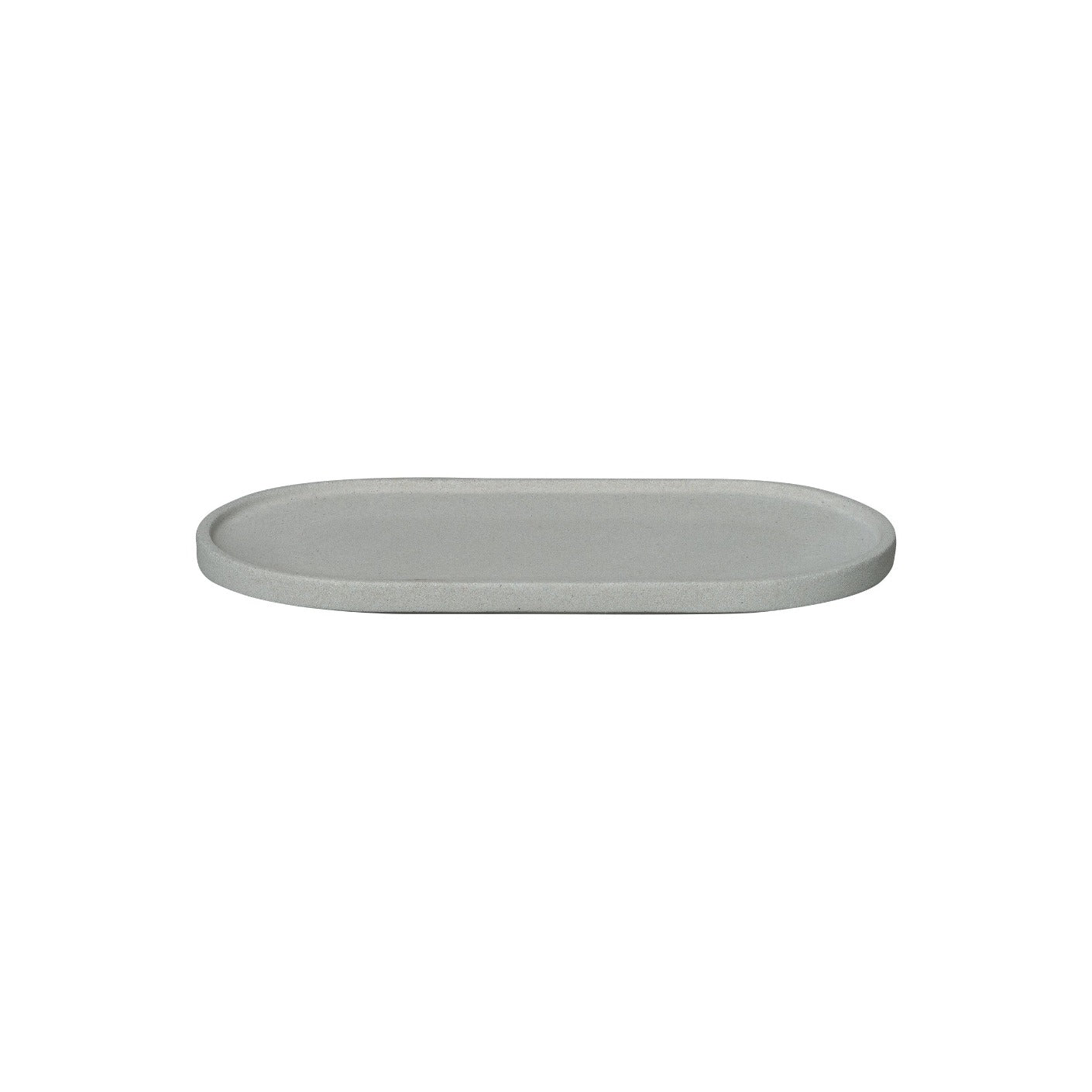 CRETO Concrete Oval Tray - Modern Home Decor Serving Tray for Coffee Table, Bathroom, and Kitchen Organization | Durable & Stylish Design