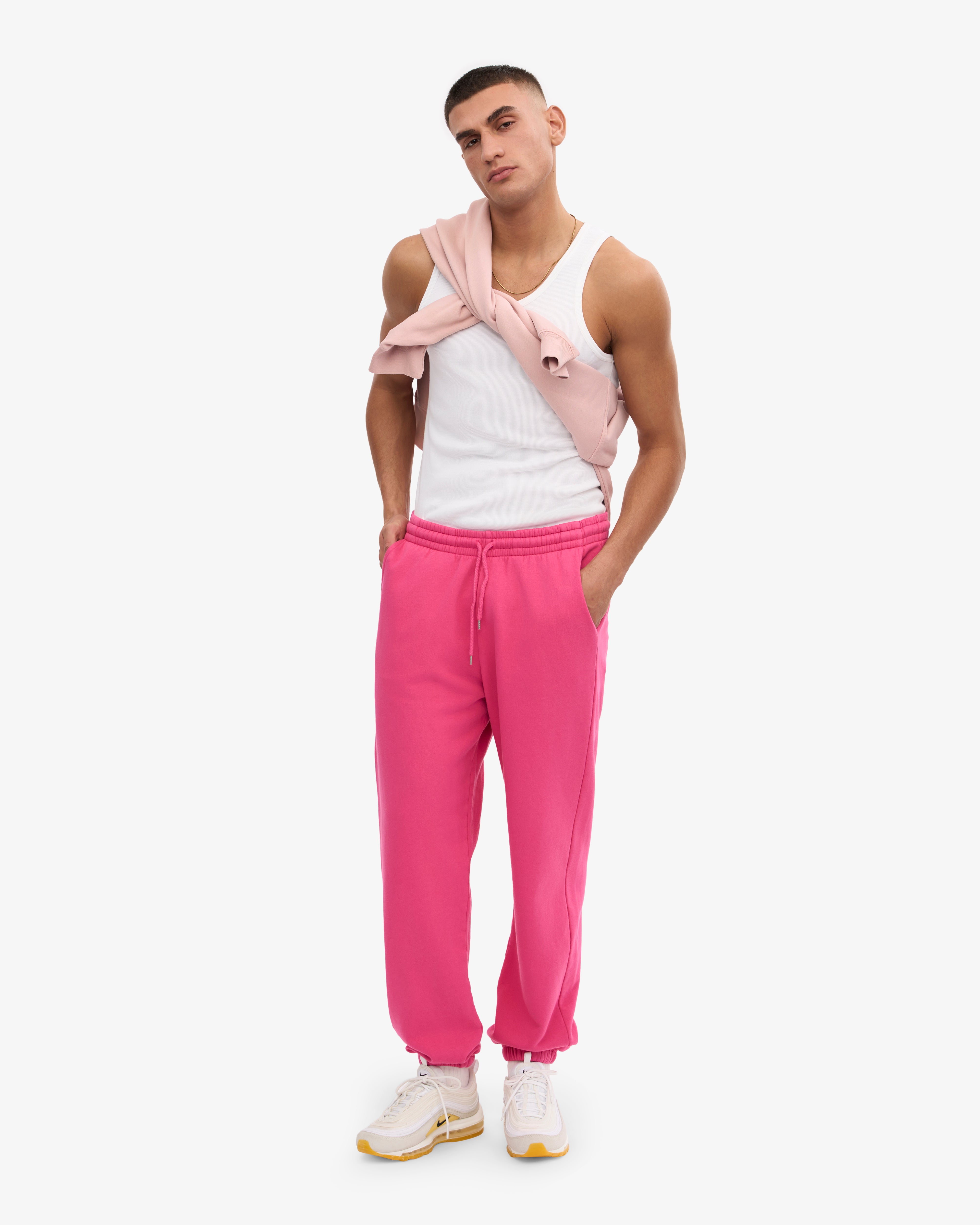 Organic Cotton Sweatpants for Women - Soft & Comfortable Bubblegum Pink Joggers - Perfect for Yoga, Lounge & Casual Wear