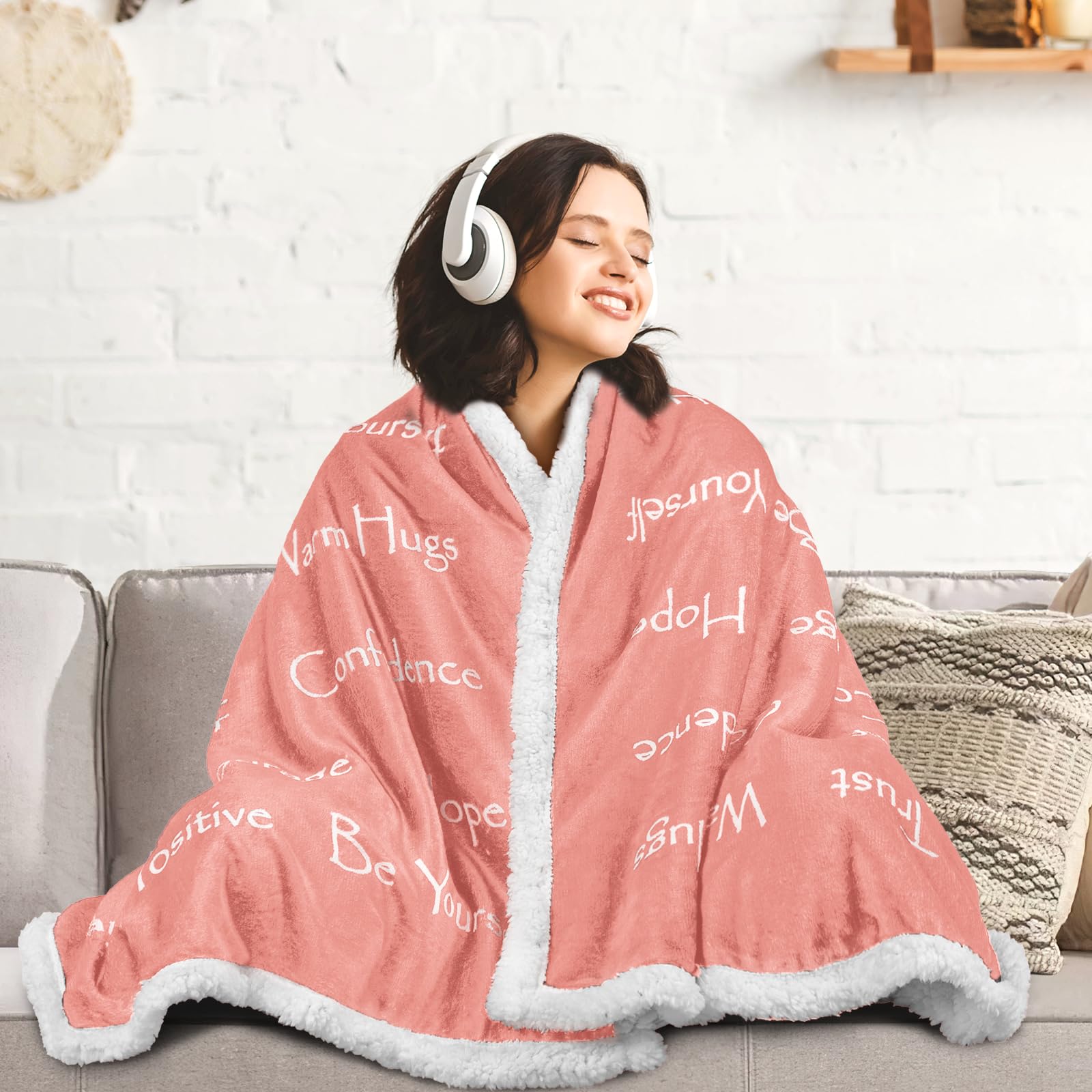 **BESTSWEETIE Soft Sherpa Get Well Blanket for Women & Men - Cozy Comfort Gift for Cancer Patients, Chemotherapy & Recovery - 50