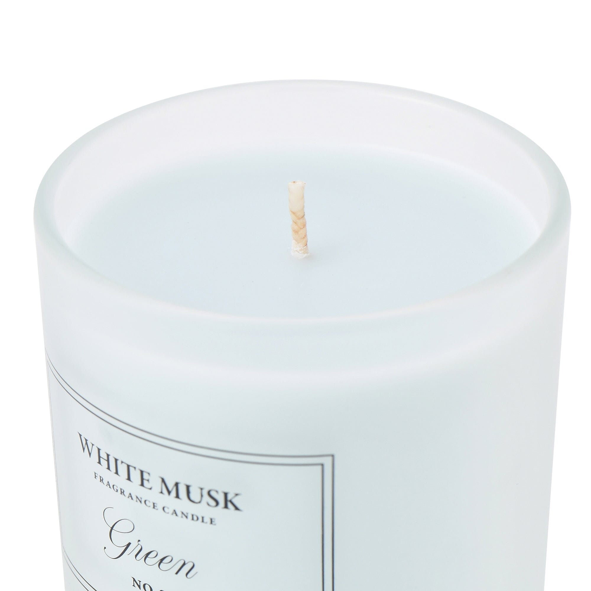 Classic White Musk Green Flower Scented Candle - Home Decor, Aromatherapy & Relaxation Gift for Bathroom, Bedroom & Living Room