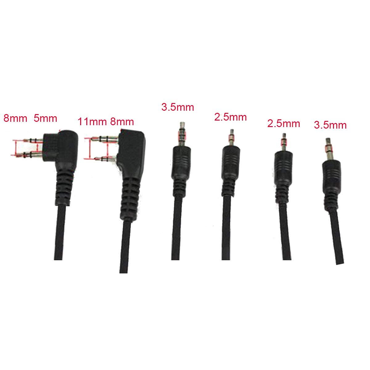 Retevis 6-in-1 Two Way Radio Programming Cable with USB & 6 Adapters - Compatible with Motorola Baofeng UV-5R RT21 RT22 RT27 H-777 RT68 RT-5R Walkie Talkies (1 Pack) - Perfect for Radio Programming & Firmware Updates
