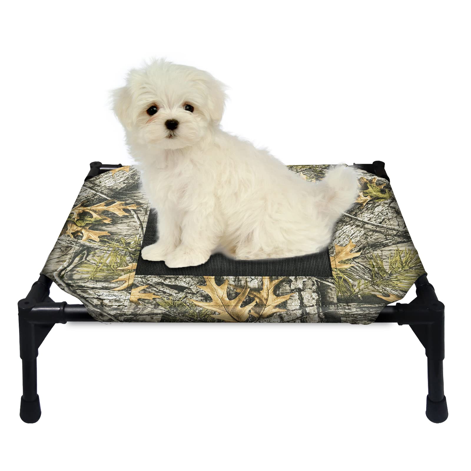 Elevated Dog Bed - Breathable Mesh & Durable Frame for Indoor/Outdoor Use - Perfect for Camping & Patio