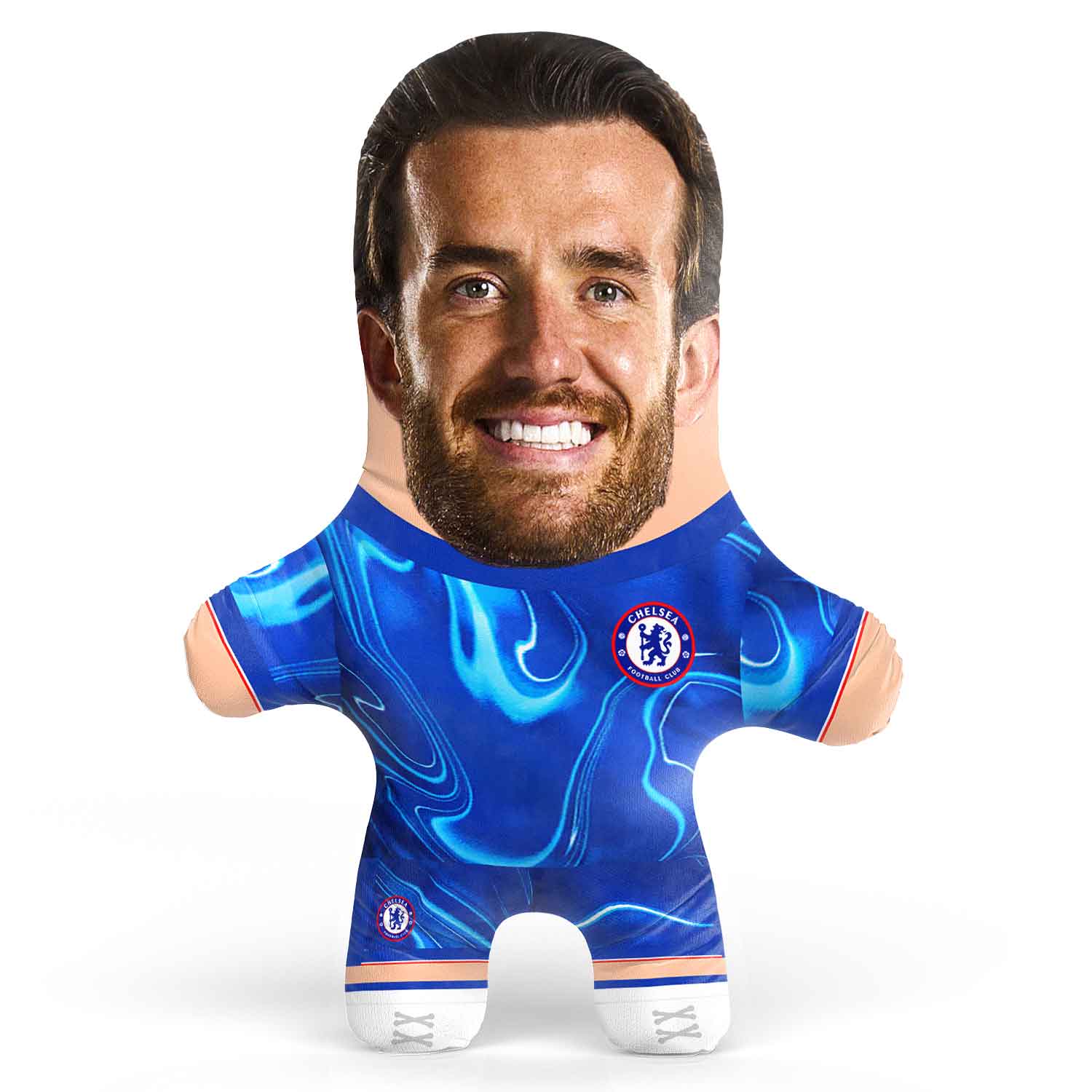 Ben Chilwell Face Pillow - Soft & Comfortable Football Player Pillow for Fans, Home Decor, Gifts - Perfect for Bedroom, Living Room, Game Room & Sports Themed Parties