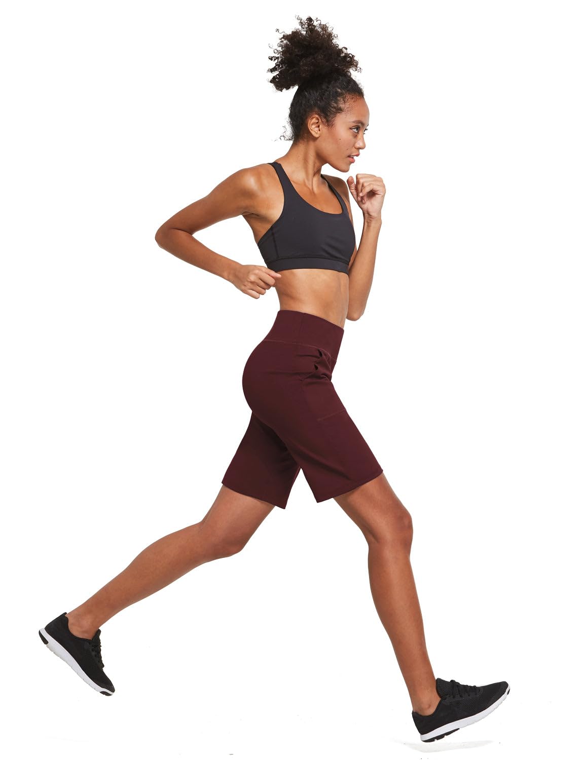 BALEAF Women's High Waisted Bermuda Long Shorts 10