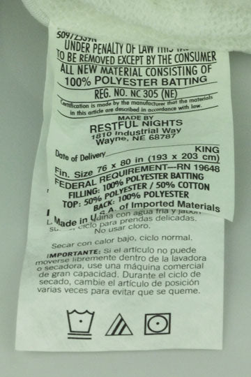 Restful Nights Easy Rest Mattress Pad - Cooling & Comfortable Mattress Topper for Deep Mattress Fit | Perfect for Hot Sleepers & Pressure Relief | Bedroom, Guest Room, Dorm Use