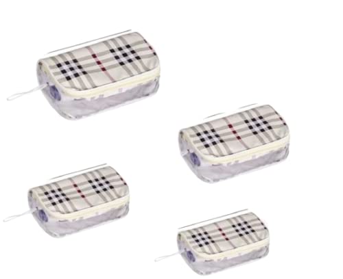 Ankit Traders 4-Pack Clear Travel Makeup Pouch Set - Waterproof Cosmetic Organizer Bag for Women, Toiletry Kit for Airplane, Gym, Camping & Vacation Essentials Storage