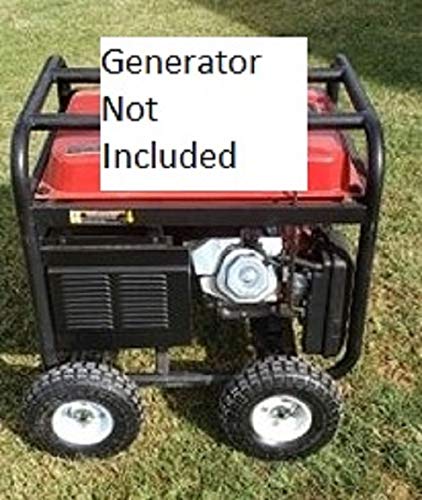 Predator 9000 8750 6500 Watt Generator Wheel Kit - Compatible with Older & Newer Models - Enhanced Mounting Plates - Perfect for Camping, RV Trips & Emergency Power Backup