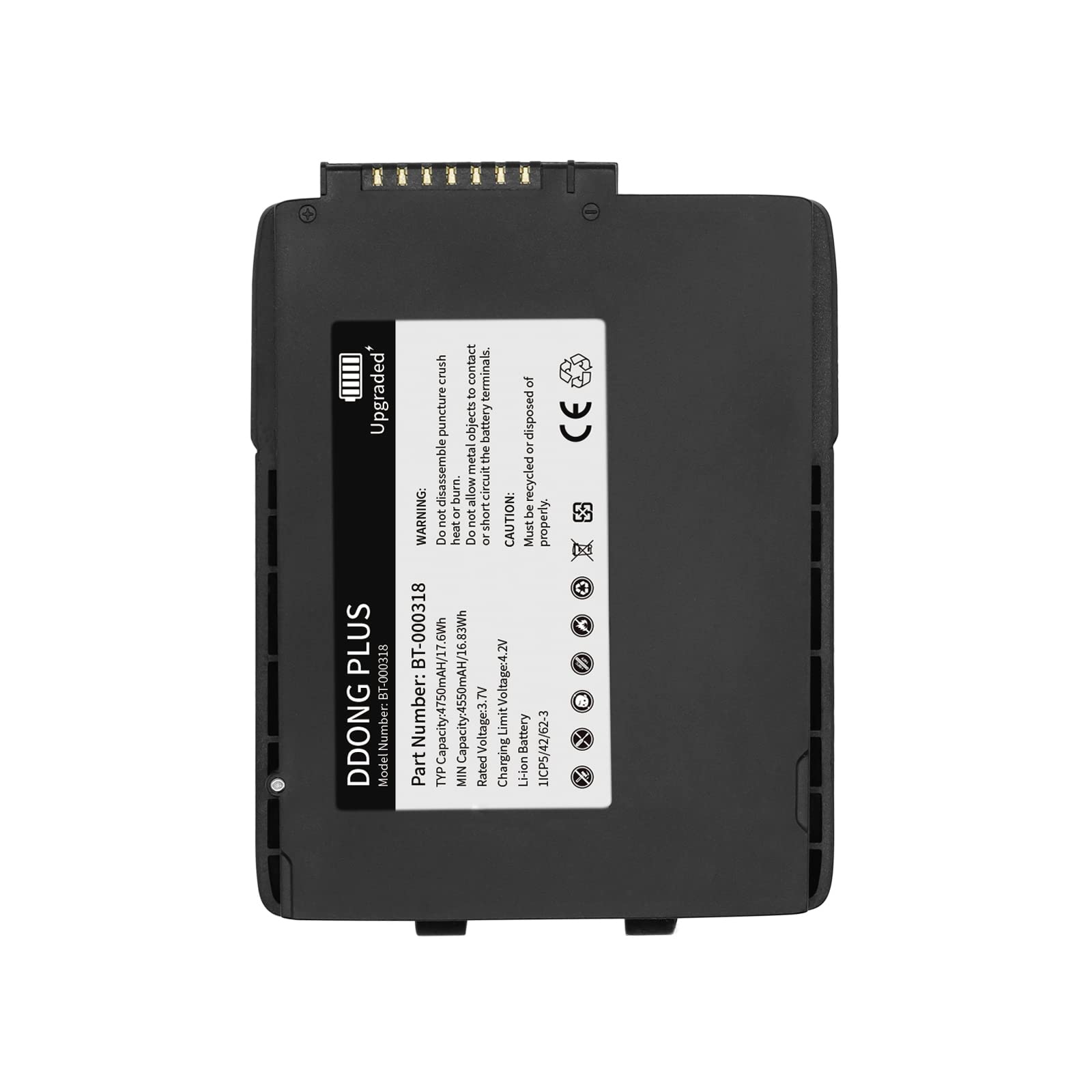10PCS BT-000318 High Capacity Replacement Battery for Motorola Symbol Zebra TC75 Barcode Scanners - Compatible with TC75EK/TC75AH/TC75GK/TC77HL/TC75FK/TC70X/TC720L/TC75BH Models (82-171249-01, BTRY-TC7X-46MA2) - Perfect for Warehouse, Retail & Logistics Scanning Operations