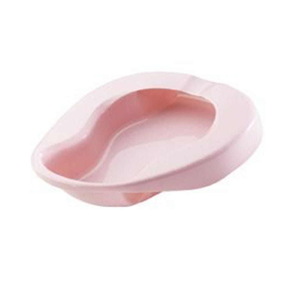 Carex Health Bed Pan 108 oz (3.2L) - Heavy Duty Plastic Bedpan for Adults & Elderly Care - Hospital & Home Use for Patients with Limited Mobility