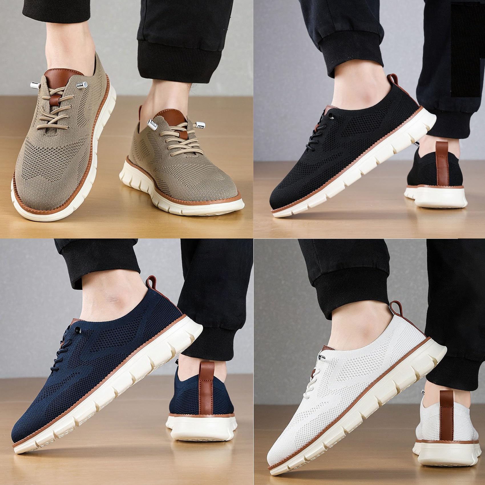 Bestones Men's Lightweight Casual Walking Shoes - Breathable & Comfortable Urban Sneakers for Daily Wear, Gym, Travel & Outdoor Activities