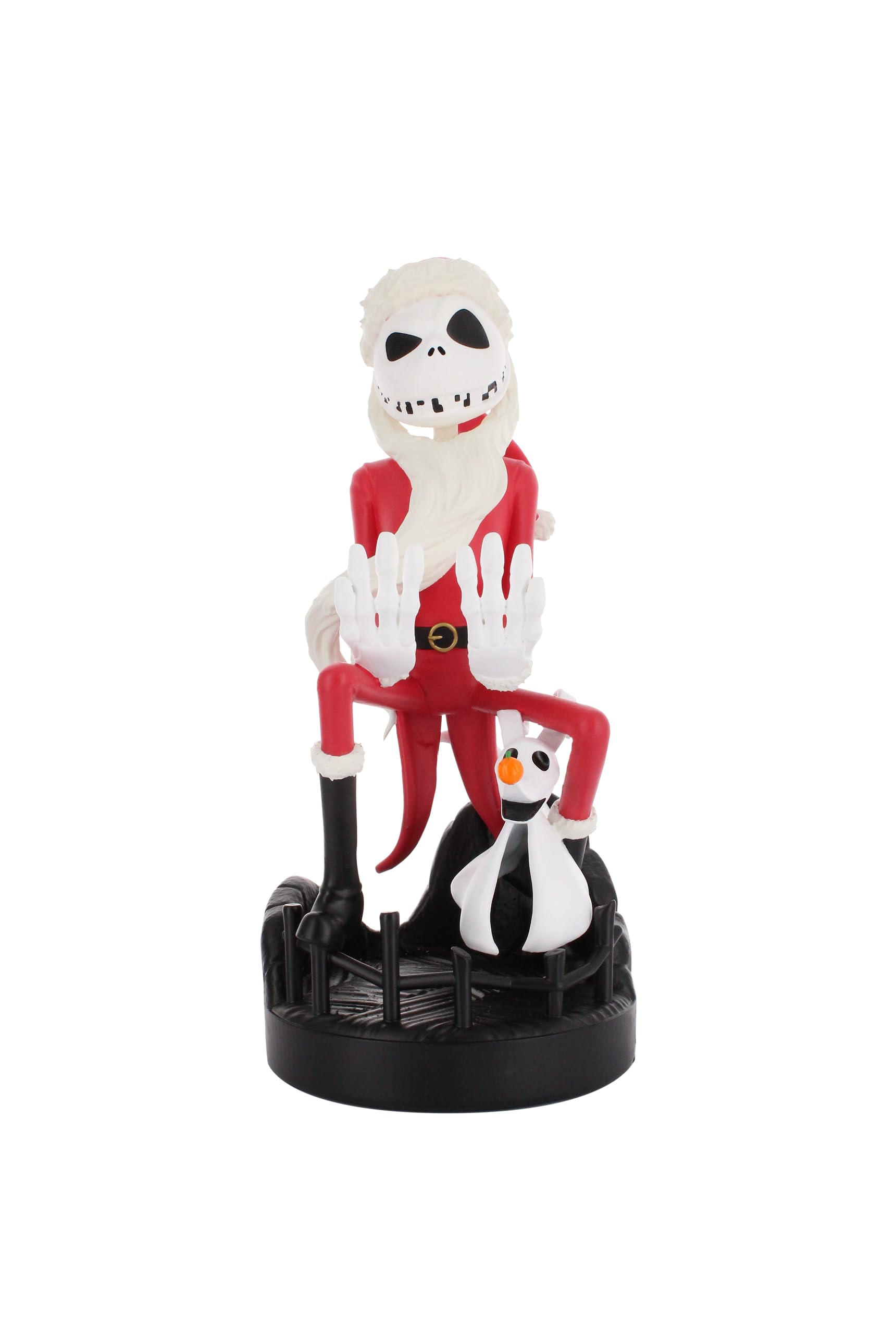 Premium Jack Skellington Gaming Cable Protector - Santa Claus Design for Headphones & USB Cables | Perfect for Gamers & Christmas Decor