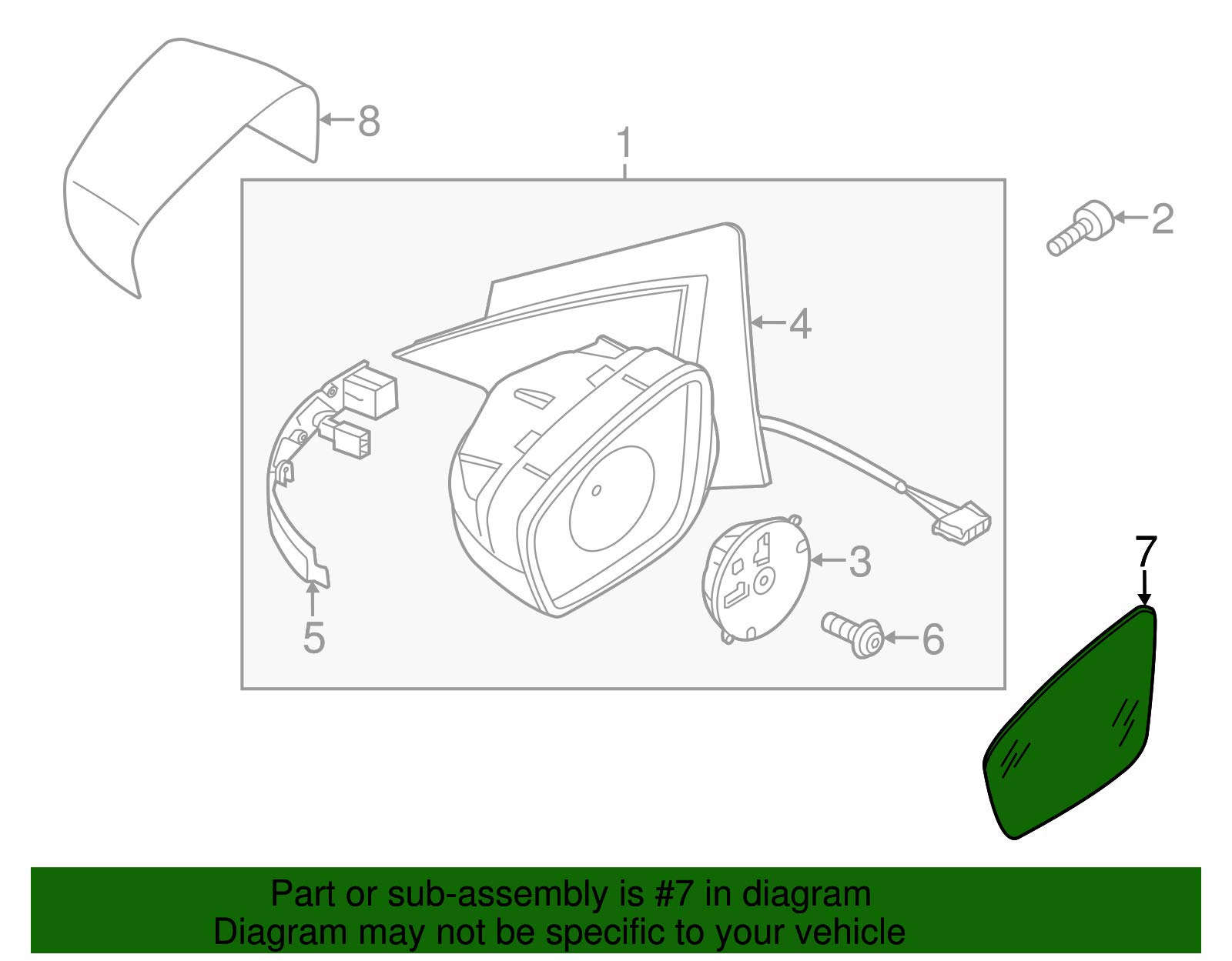 Original Volkswagen Genuine OEM 561857522A Side Mirror Replacement - Left/Right Power Adjustable for VW Jetta, Passat, Golf - Perfect for Parking & Lane Changes