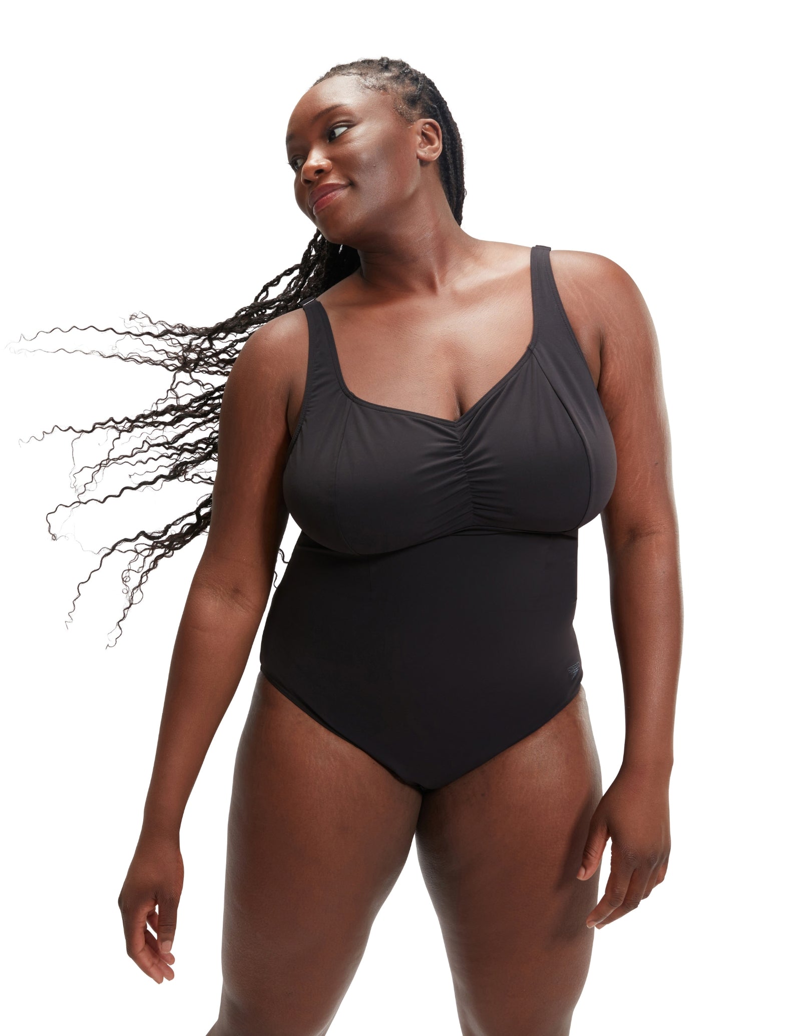 AquaNite Shaping Plus Size Swimsuit - Black | Slimming & Supportive One-Piece Bathing Suit for Women | Perfect for Beach, Pool & Vacation