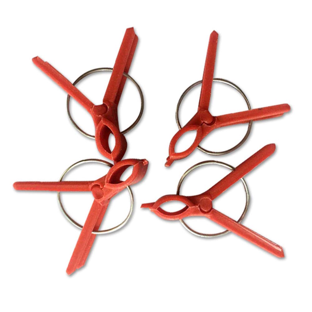 100PCS Plastic Round Mouth Grafting Clips for Plants - Gardening Tool for Cucumber, Eggplant, Tomato, Watermelon - Ideal for Home Garden, Greenhouse & Plant Propagation