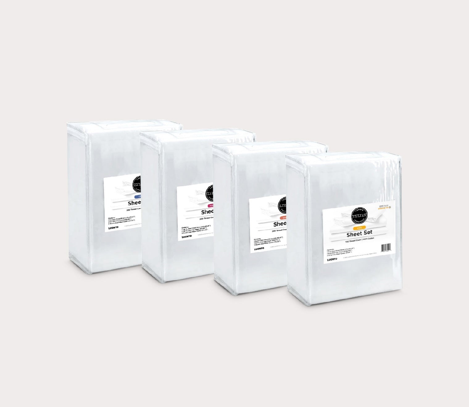 Luonto 100% Organic Cotton Sleeper Sheet Set - Ultra Soft & Breathable Bedding for a Comfortable Night's Sleep - Perfect for Home, Hotel, and Guest Room Use